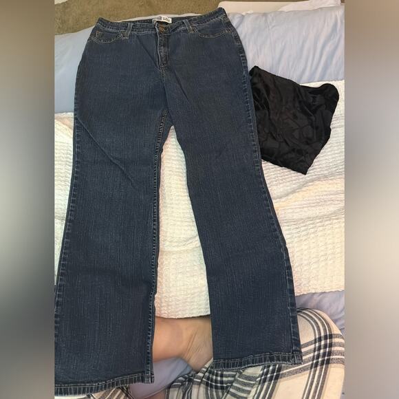 Signature by Levi Strauss Indigo Wide Leg Jeans - Picture 1 of 1